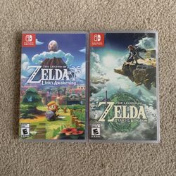 Brand NEW Sealed Nintendo Switch Game Zelda Tears Of The Kingdom/Zelda Link’s Awakening 