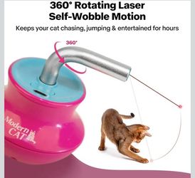 Interactive Laser Cat Toy with 360° Rotation