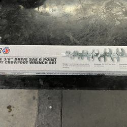 Matco 11 piece 3/8” drive SAE crowfoot wrench set (SRBCFN11C)