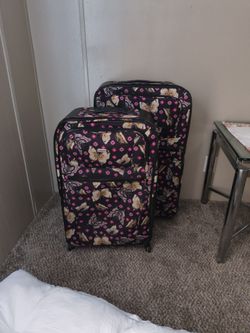 Butterfly suitcase set