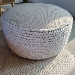 Natural ivory- Brand new Article Large ottoman pouf