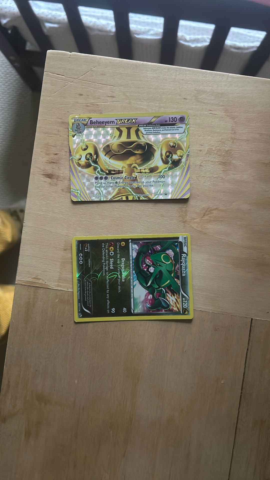 2013 Shiny Rayquaza And 2016 Beyheeyem BREAK Extremely Good Quality And Only Increasing In Value