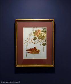 Vintage Traditional Chinese Straw Partchwork Art  Crafred from Whet & Rise. 9.75"×11.75"