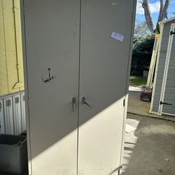 Metal Storage Cabinet $60
