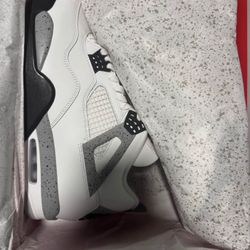 NIKE AIR JORDAN 4 WHITE CEMENT Sz 8 DS