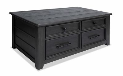 Laurel Charcoal Lift-Top Storage Coffee Table