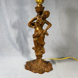 1940s Art Nouveau Water Nymph Table Lamp Base