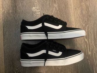 Vans black and white