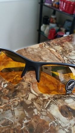 Bright yellow sunglasses