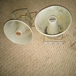 Speco  6" 8 Ohm  All Weather  Resistant Vintage Speakers.