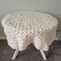 Oversized Hand Knitted Baby Blanket - 40"x40"