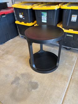 Black side table