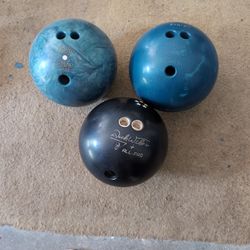 Three Bowling Balls- Can be Purchased Individually At $30 Each 