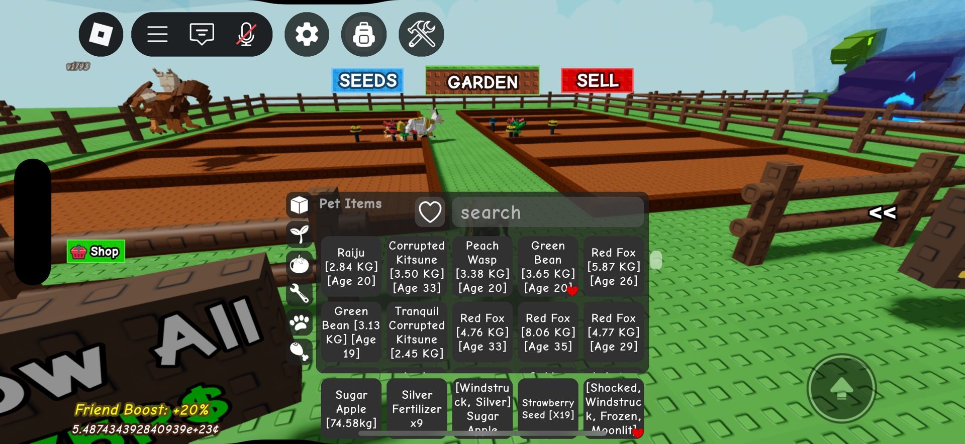 Selling Grow A Garden Pets!