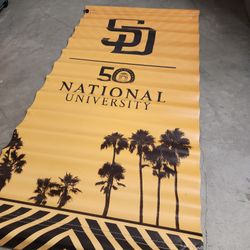 San Diego Padres Petco Park Vinyl Banner Poster Collectible Rare