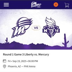 Phoenix Mercury VS Liberty Playoffs 