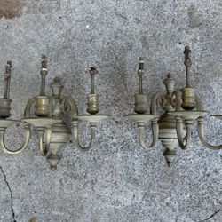 Antique Lights Solid Brass Wall Sconces 
