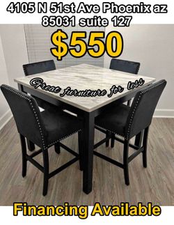 5 pcs dining table set brand new