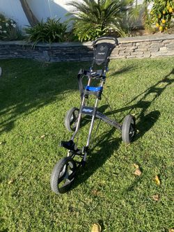 Like New (None Folding) Bag Boy Golf Bag Push Cart