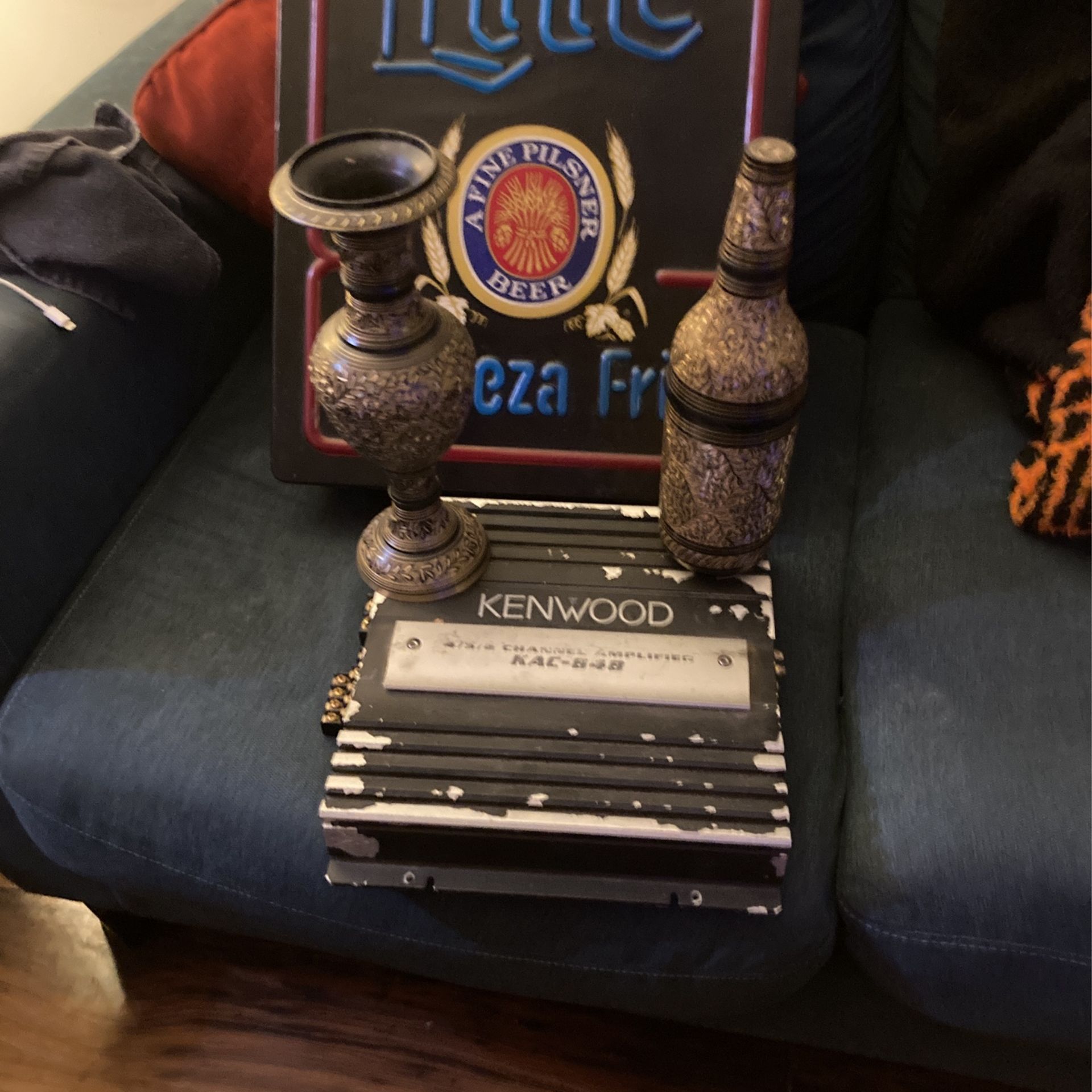 My Car Stero Amp Kenwood 4/3/2 Works , CASH Or CASH App OnlyChinese Vases , Lite Sign , 100 1960 Crystal Plates