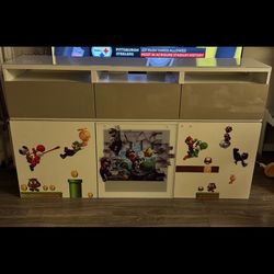 Super Mario TV Stand Glass Top (Removable)
