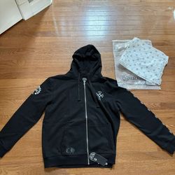 Chrome Heart Zipper Hoodie