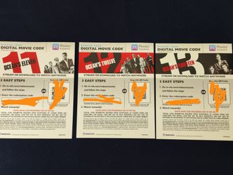 Oceans 11 Trilogy (11, 12, & 13) Digital Code Only