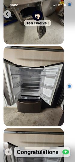 Refrigerator washer, and dryer Refrigerator washer, and dryer