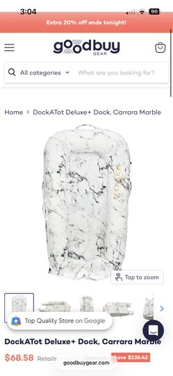 DockATot Deluxe+ Marble Cover