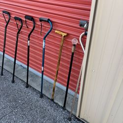 9-Walking Canes Different Colors