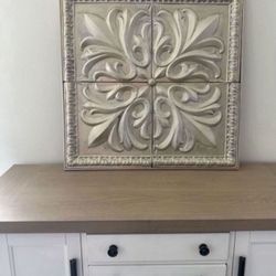 ✨🌸STUNNING Gold/Bronze Metal Hanging Wall Art// 🐝 Outdoor Or Indoor 