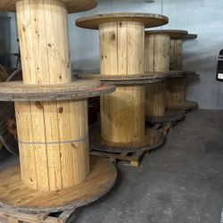 Wood Cable Spools 