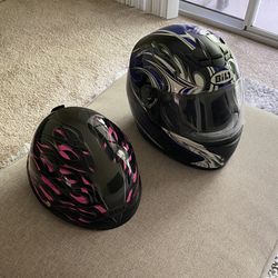 Like New Helmets never Used, Dot  $100 both, please only Serious buyers
