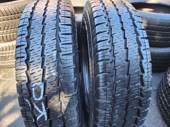 Selling (2) tires LT215/85r16 continental vancontact