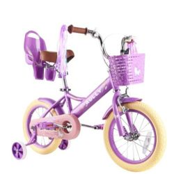 12inch purple kids bike 