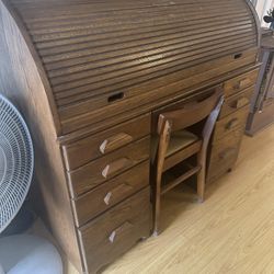 Vintage Desk And Chair