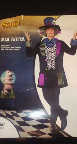 Mad Hatter Adult Large Halloween Costume