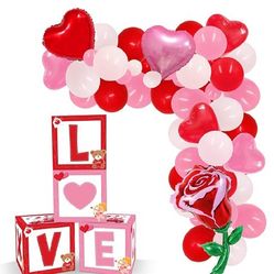 Valentine's Balloons garland