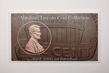 2020 3-Coin Lincoln Cent Collection P, D, and S Mints