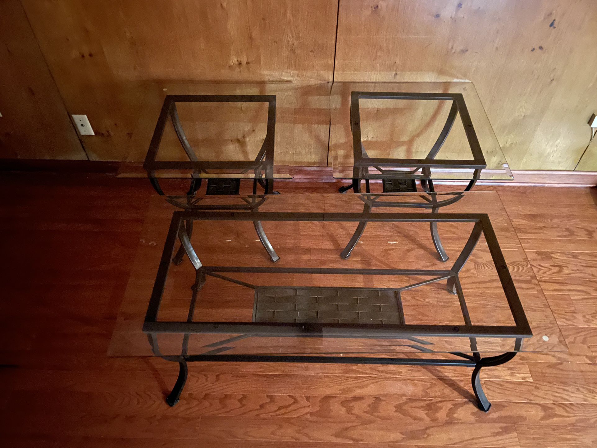 Glass Top Coffee and End tables