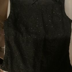 Black Sequin Top