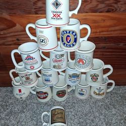 VTG 1981 Franklin Porcelain  Mini Beer Mug Stein Limited Edition 3.25”