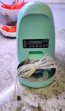 DOGNESS 2L Programmable Automatic Pet Feeder, Aqua Green