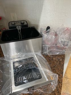 Deep fryer 3 baskets