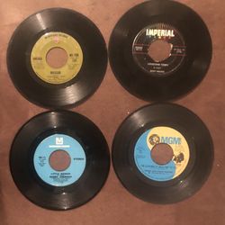 4 Vinyl 45 Records-America-Bobby Sherman-Donny & Marie Osmond-Ricky Nelson GC