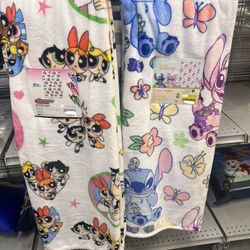 Stitch Easter Blankey 50x70in