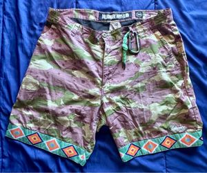 Billionaire Boys Club Camo Swim Shorts - Green & Brown