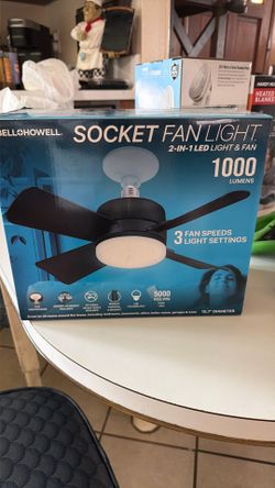 socket fan light
