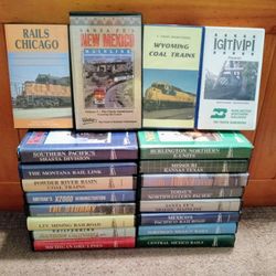 Twenty VHS Train videos