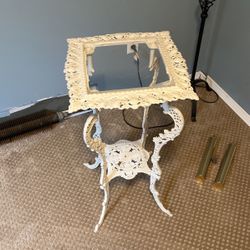 Cast Iron Small End Table Negotiable